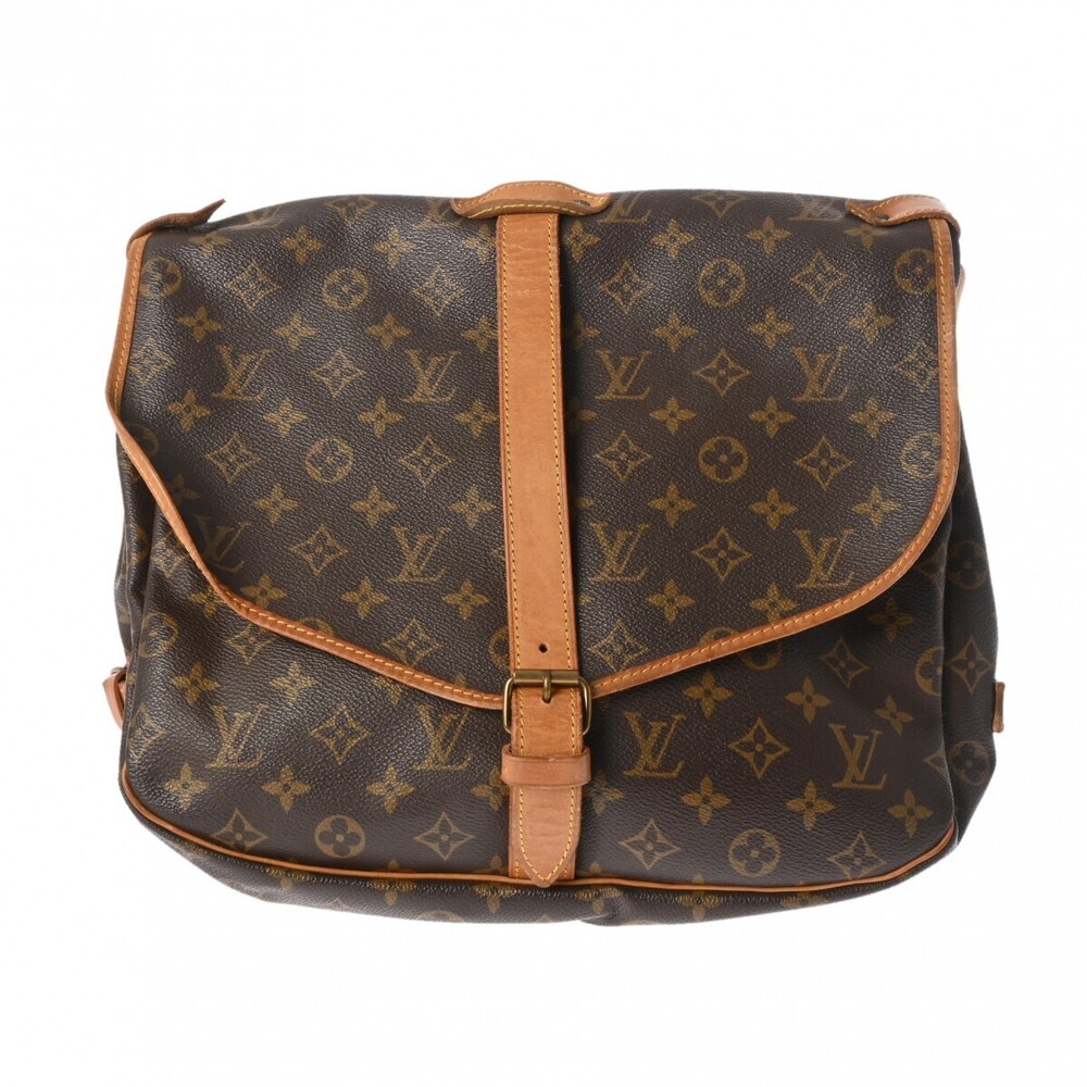 Louis Vuitton Saumur Bag Monogram Brown Canvas Shoulder - Picture 2 of 11